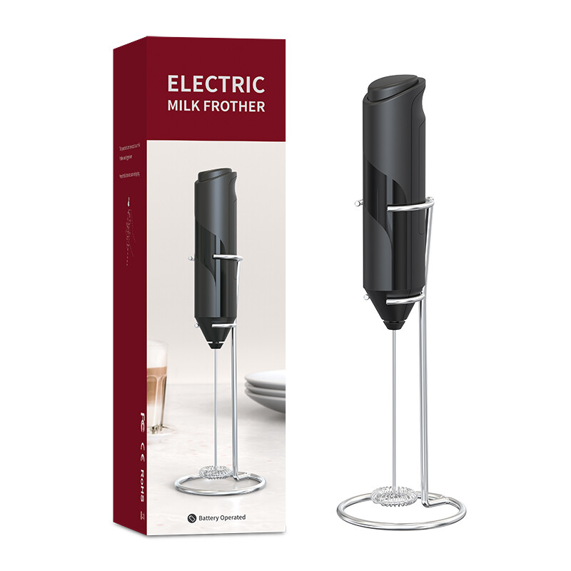 10000RPM~14000RPM Speed ABS&Stainless Steel Electric Milk Frother Handheld Tool-image