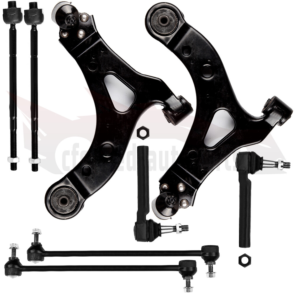 8x Front Lower Control Arm Tie Rod Sway Bar End Link Kit For Chevrolet Uplander