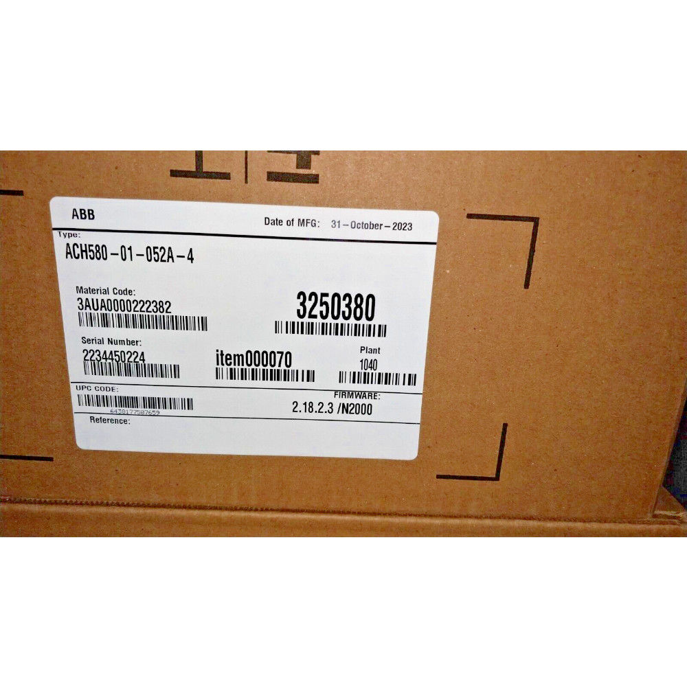 NEW ACH580-01-052A-4 ABB Frequency Converter Brand in Box! Spot Goods