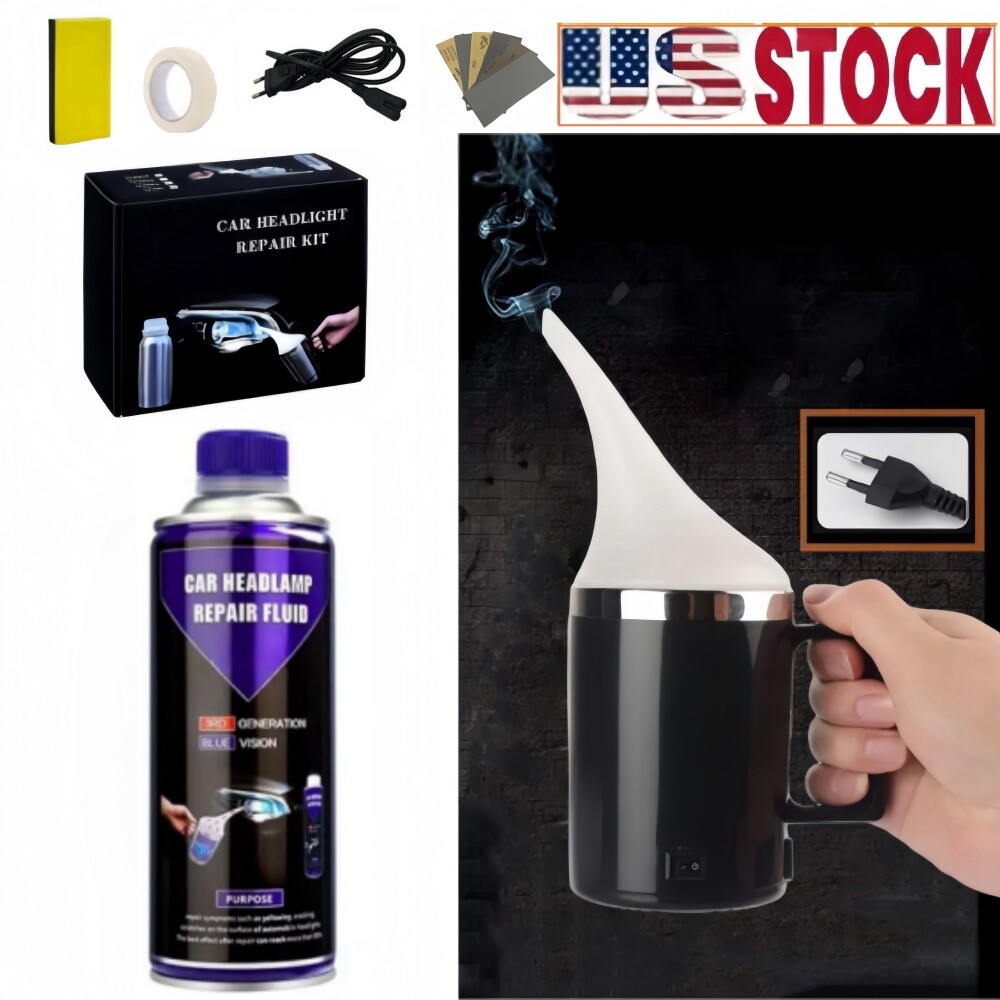 Car Headlight Restoration Kit – Fixes Yellowing, Haze & Scratches  