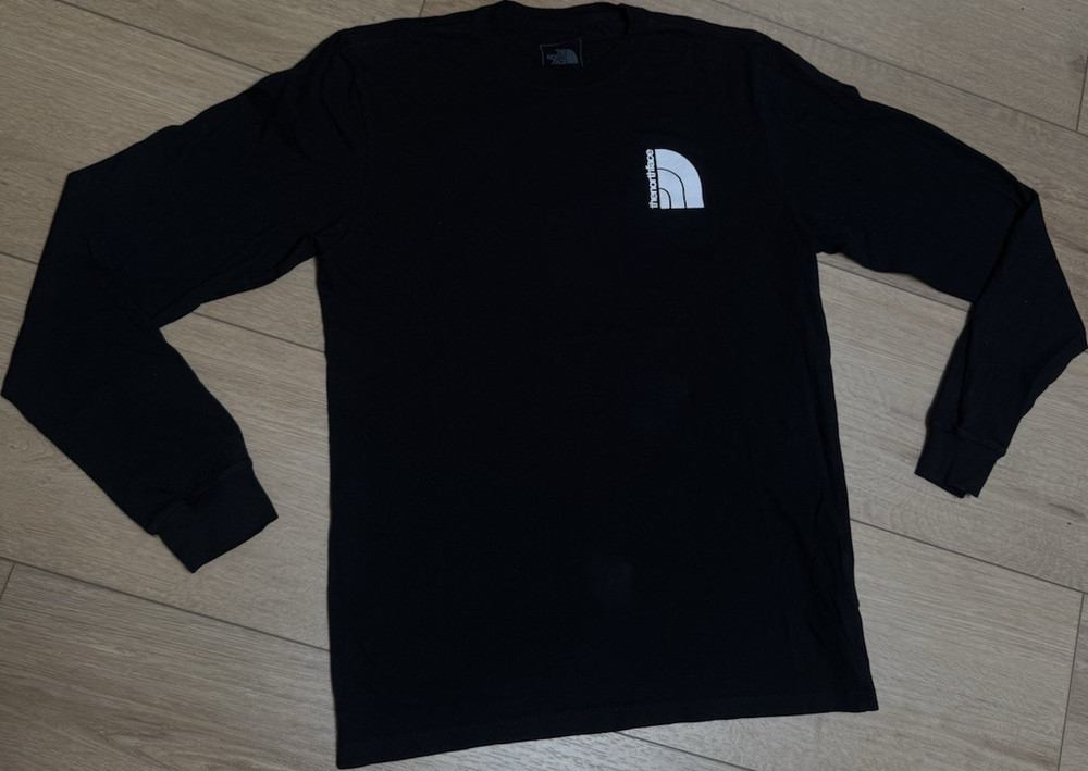 The North Face Men's Black Long Sleeve Logo Graphic T-Shirt Size S