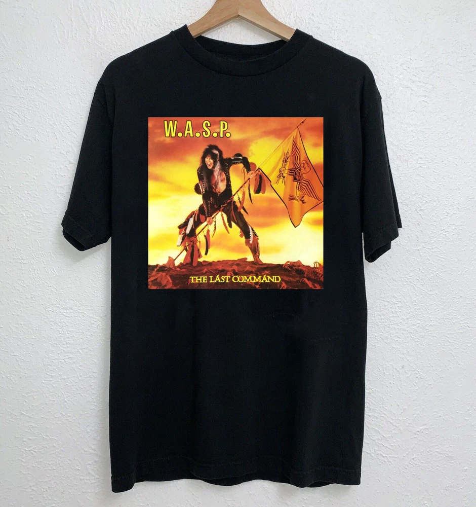 W.A.S.P. The Last Command Full  Short Sleeve Cotton Black All Size Shirt