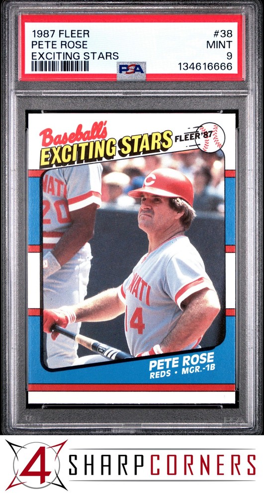 1987 Fleer Exciting Stars #38 Pete Rose Reds Psa 94SC offers the industry’s lowest rates. Consign today!