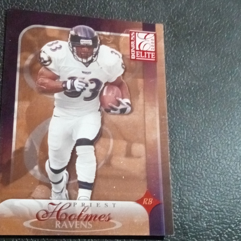 Donruss Elite 2000 Series Priest Holmes #8 Baltimore Ravens Football Card