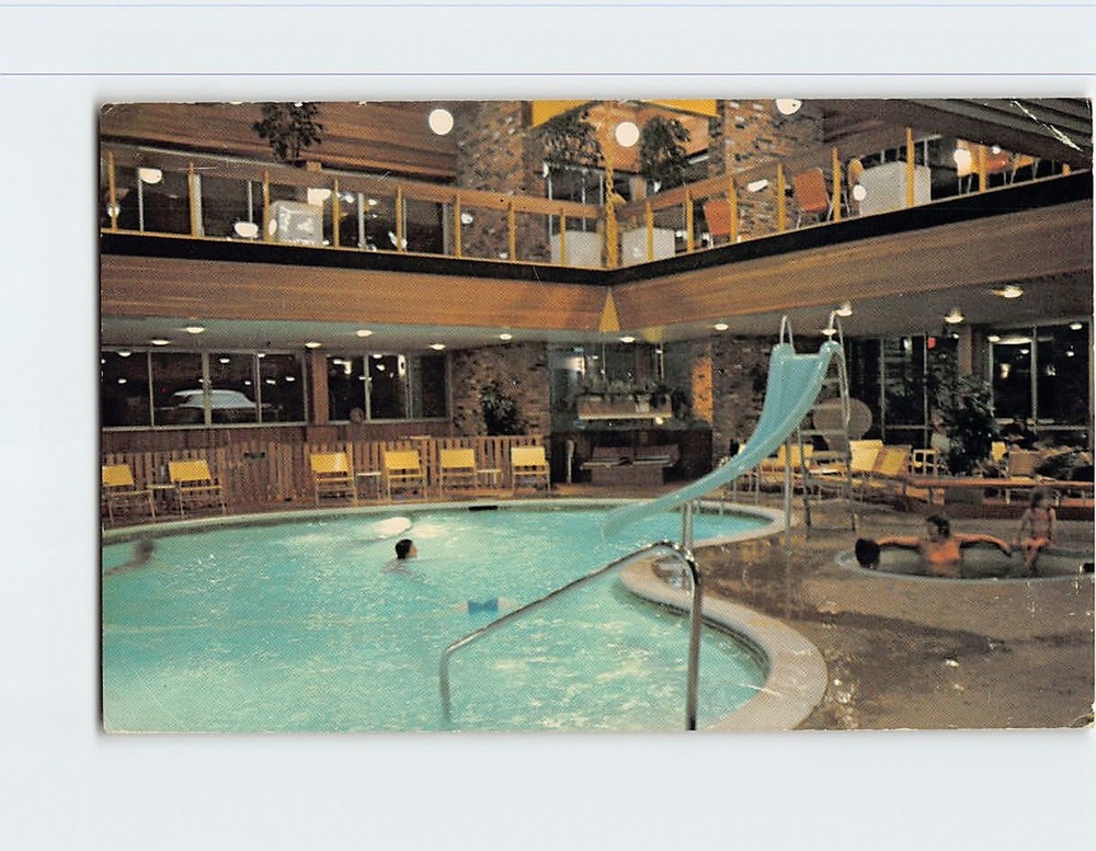 Postcard Indoor Pool Holiday Inn Chatham Ontario Canada