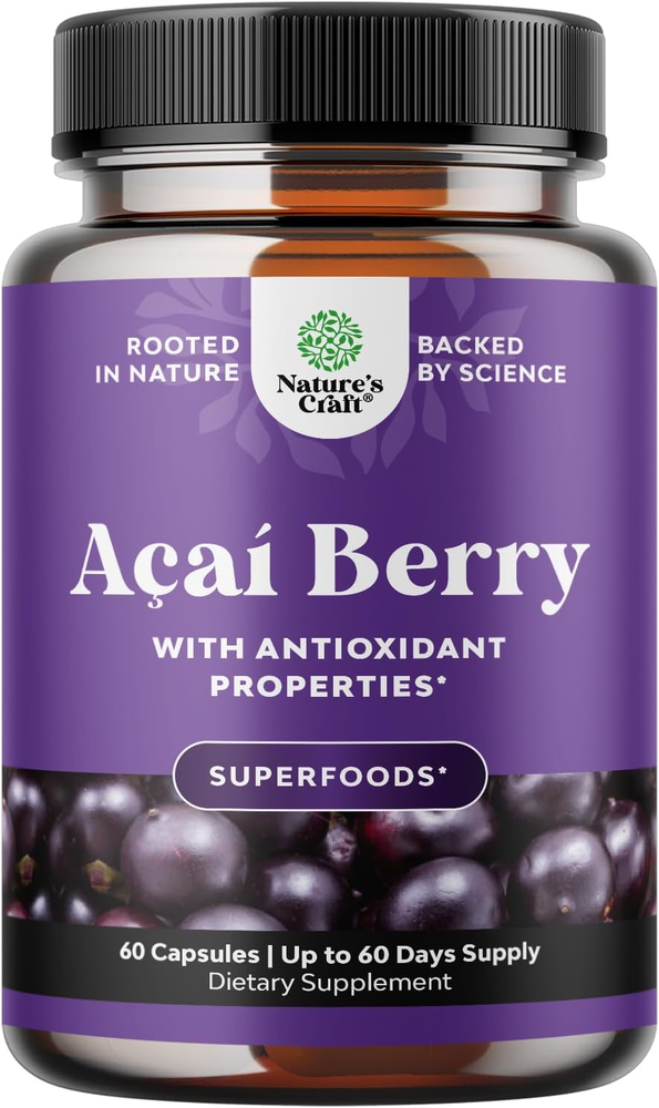 Acai Berry Antioxidant Support Weight Loss Supplement for Women and Men - Vitami-image
