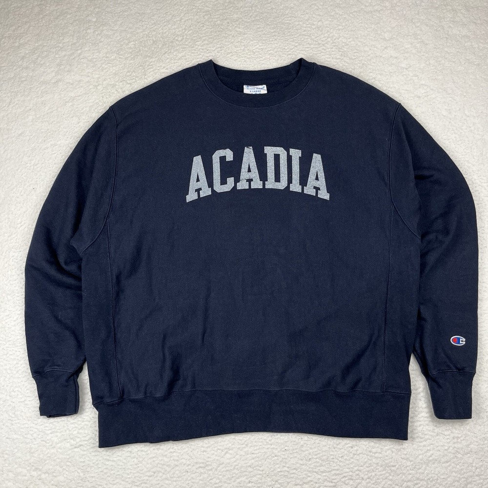 Acadia National Park Sweatshirt Champion Reverse Weave Mens XL Navy Blue-image