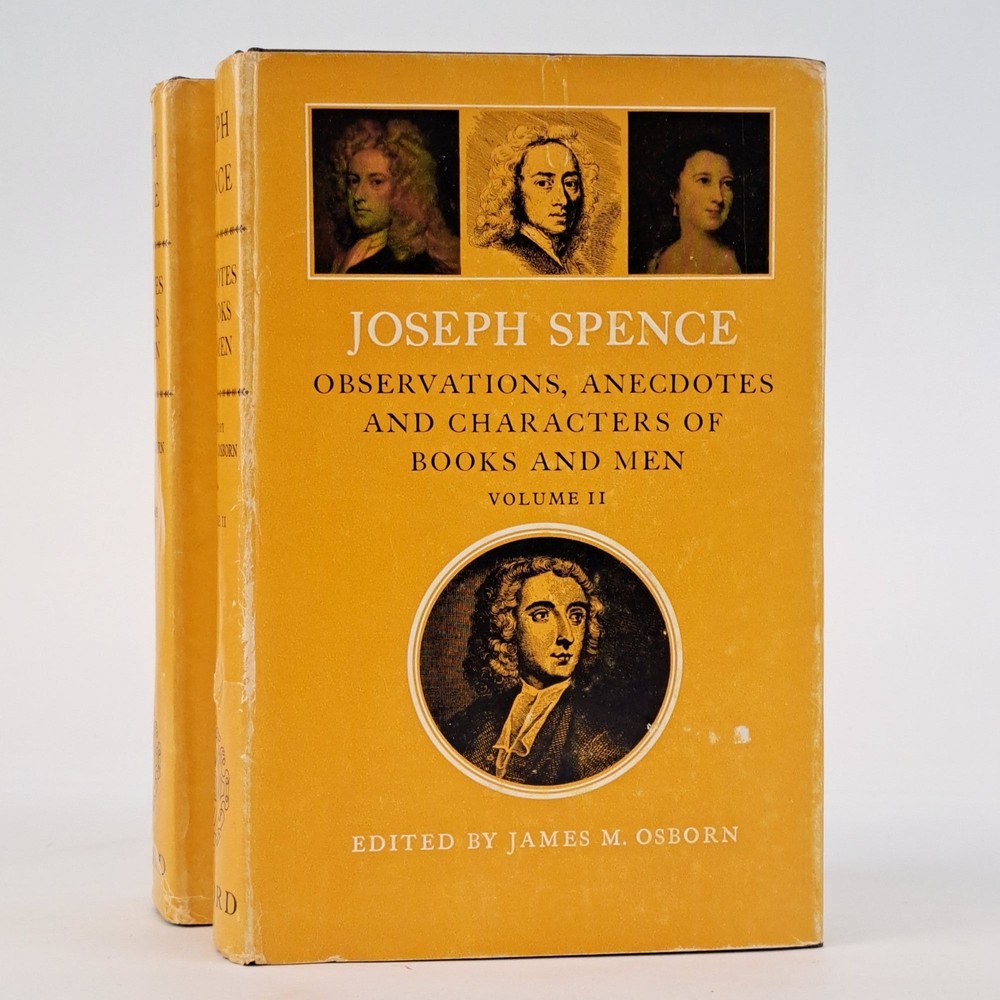 Joseph Spence Observations Anecdotes Characters Books Men 1st Edition 1966