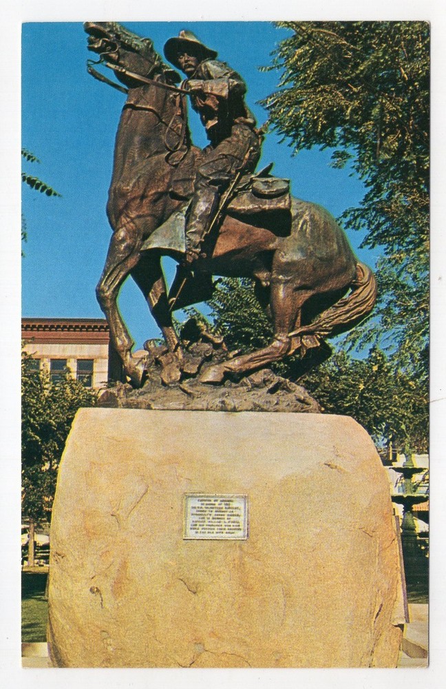 1960s? Chrome - CLOSEOUT - Bucky O'Neil, Courthouse Square - Prescott, Arizona