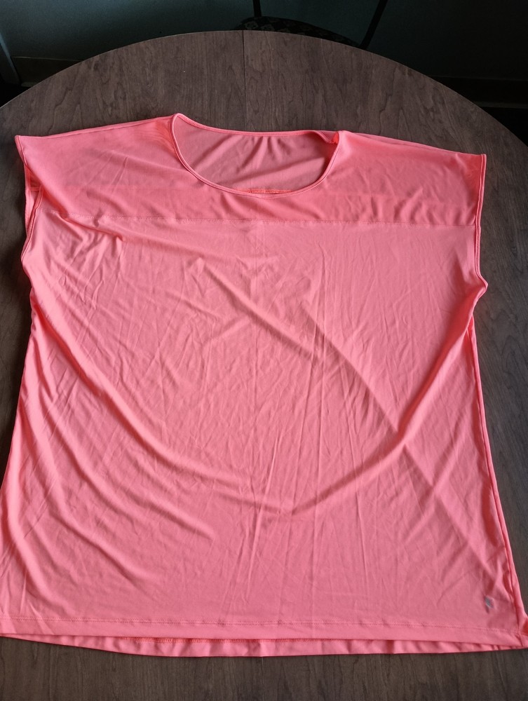 Danskin Now Women's Orange Dri More Sleeveless Loose Fit Top Size XXL(20)