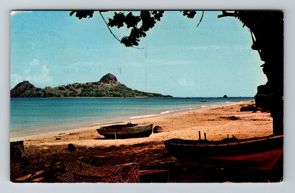 St. Lucia- West Indies Gros Islet Pigeon Island Old Post Vintage c1970 Postcard