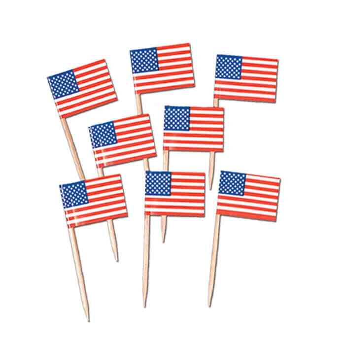 U.S. Flag Picks Set/50