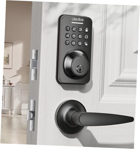 Smart Keyless Entry Deadbolt Lock with Keypad and Handle Set