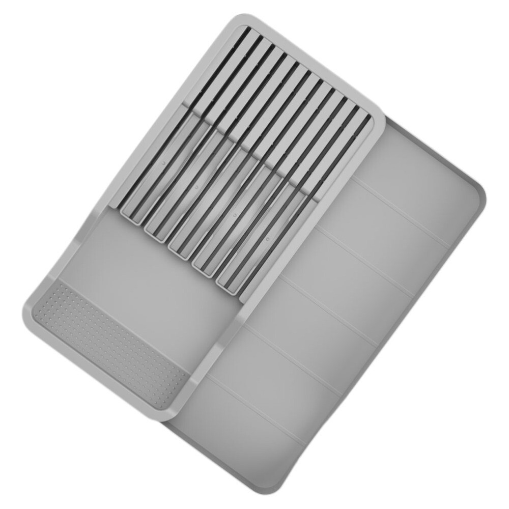 Household Knife Rack Scissor Storage Holder Dish Drying Silverware Kitchen