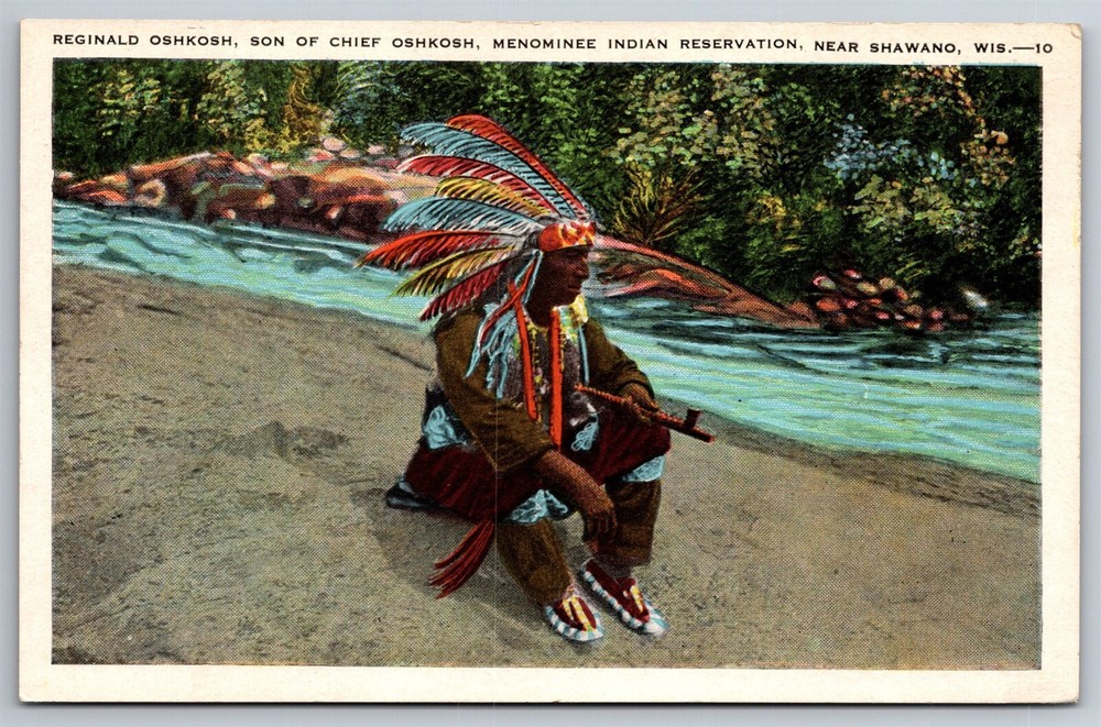 Reginald Oshkosh Chiefs Son Menominee Indian Reservation Shawano WI C1915 G9