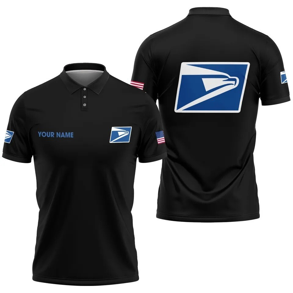 Custom Postal Service Polo 3D Shirt - Free Shipping for Postal Workers