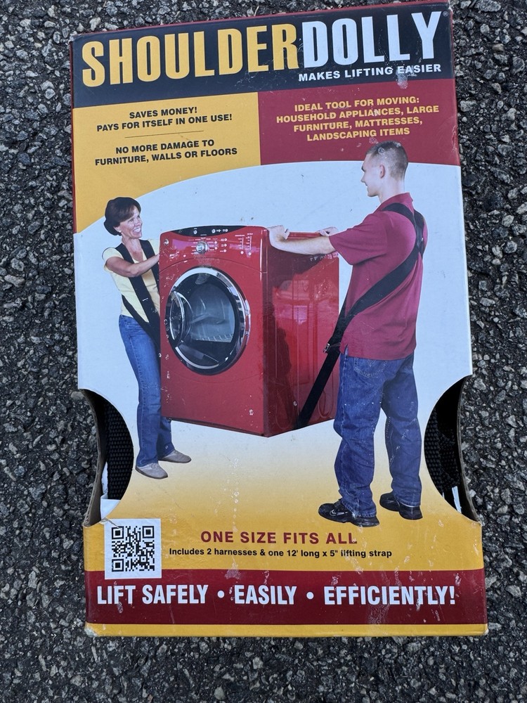 ShoulderDolly Moving Straps 2 Person Lifting & Moving System up to 800 lbs