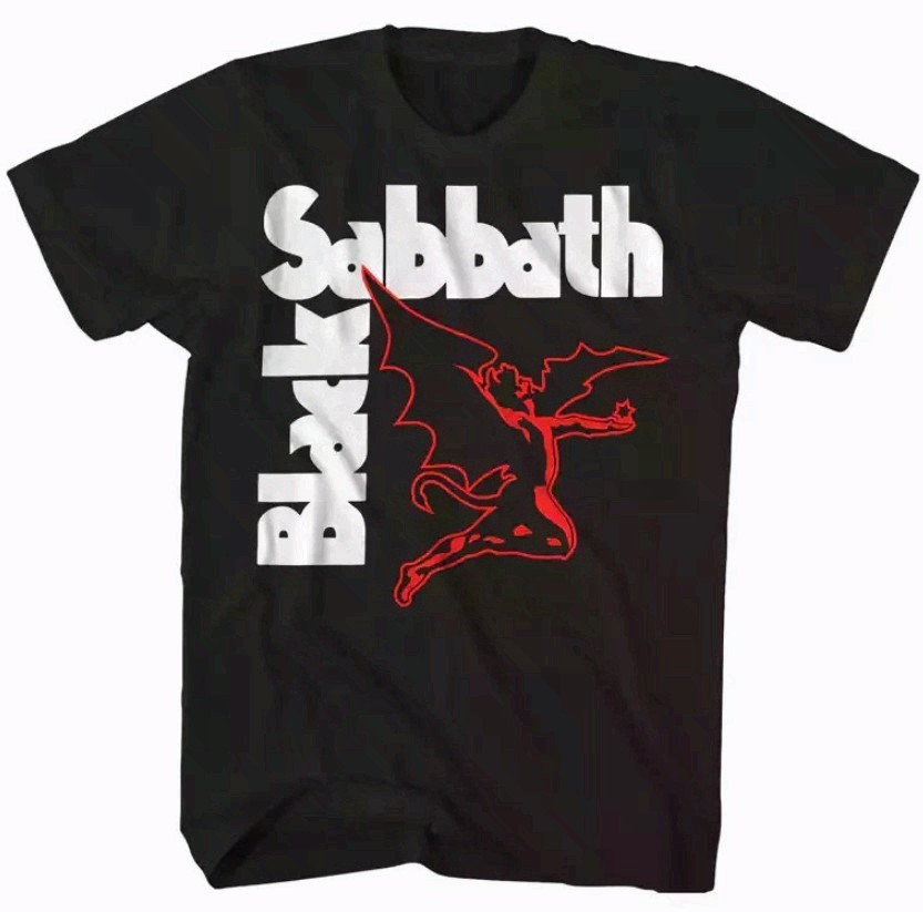 Black Sabbath Creature T Shirt Mens Rock and Roll Music Classic Band Tee Black