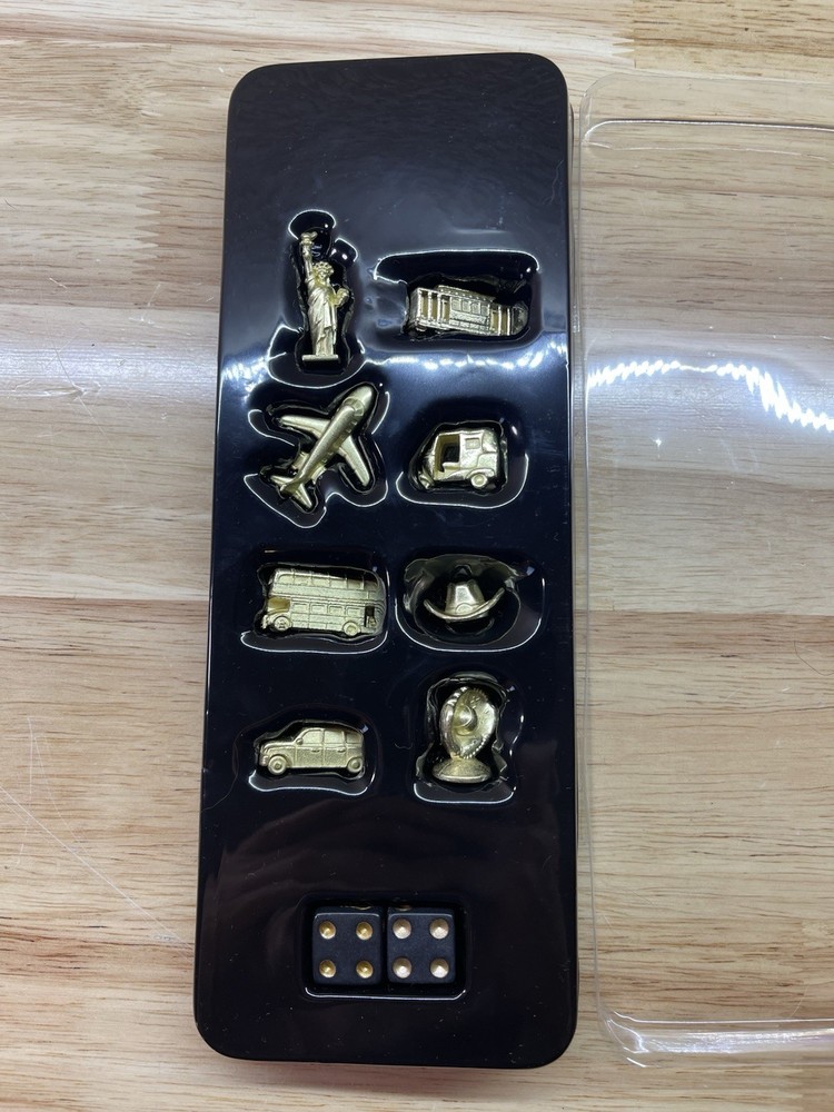 Monopoly Here and Now 2015 Game Replacement Gold Tokens Movers 8 Pieces & Dices