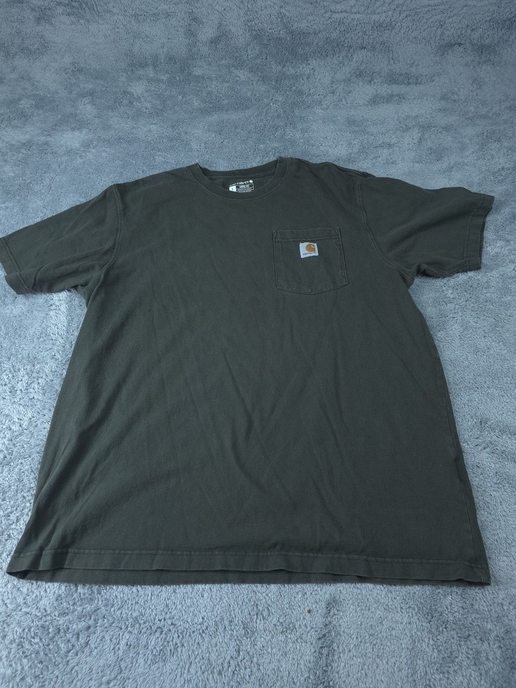 Carhartt Shirt Mens Large Loose Fit Pocket Workwear Heavyweight T-Shirt Tee