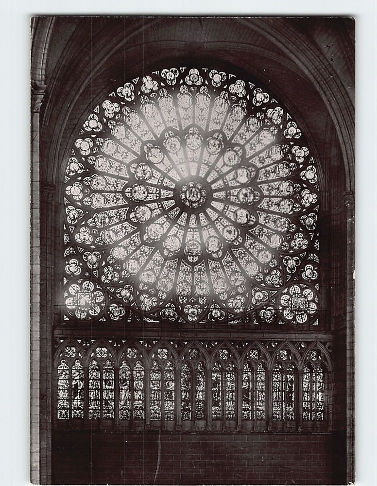 Postcard La Rose Nord Notre Dame De Paris France