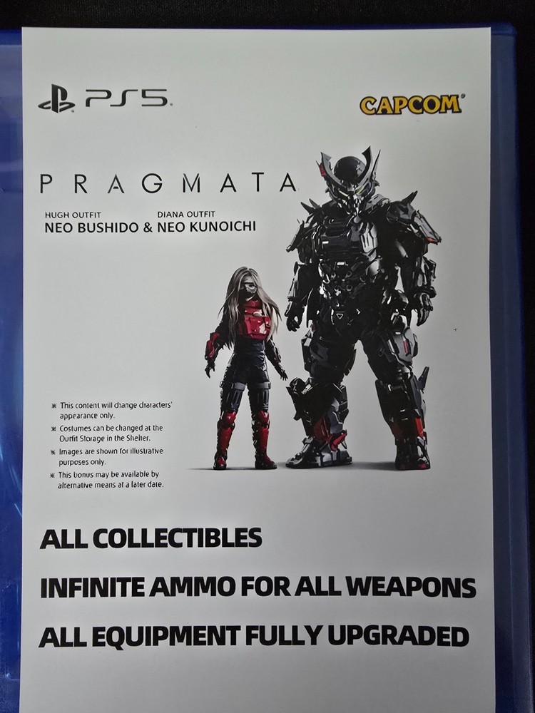 Pragmata Infinite ammo Deluxe Edition Bonus PS5