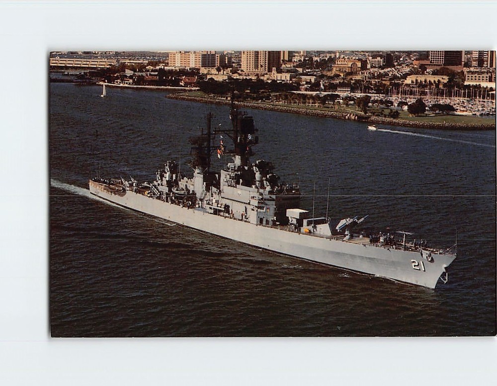 Postcard USS Gridley CG-21 Guided Missile Cruiser