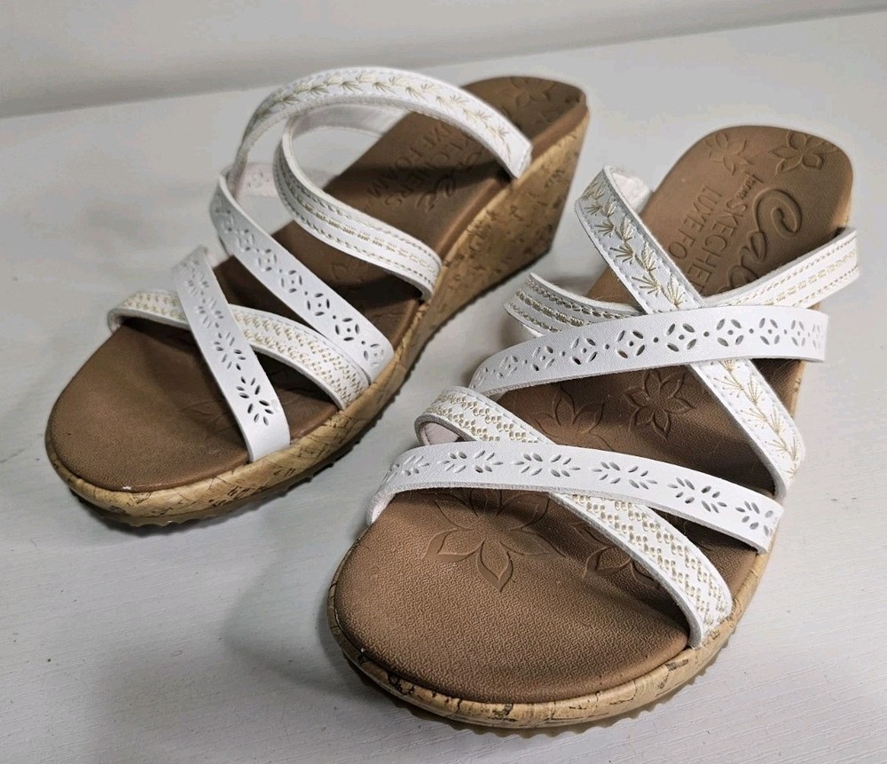 Skechers Cali Luxe Beverlee Tiger Posse Womens Slip-On Sandal Size 9