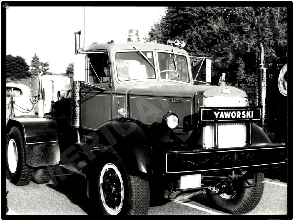 Mack Trucks AC New Metal Sign: 1941 Model FW at 1990s Truck Show Display