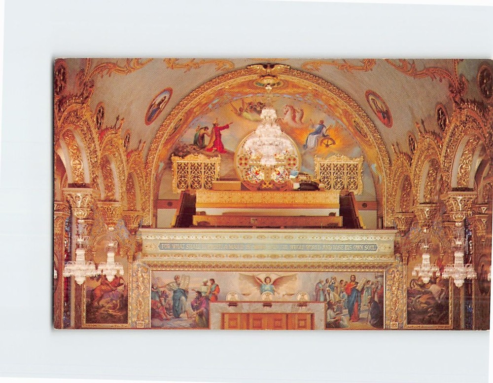 Postcard Interior Saint Sophia Greek Orthodox Cathedral Los Angeles California