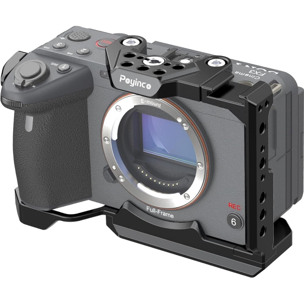 Camera Cage Aluminum Cold Shoe Mount for Sony FX3/FX30 Digital Video
