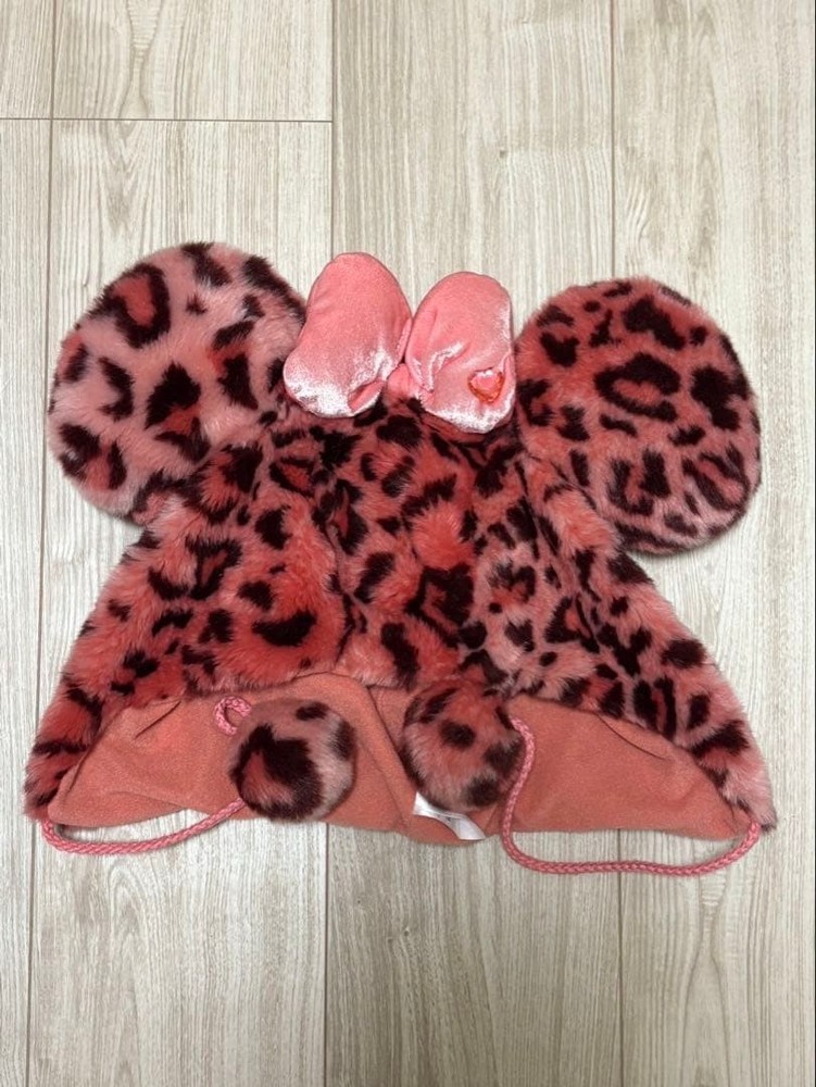 Tokyo Disney Resort leopard pattern Mickey cap #7e1d89