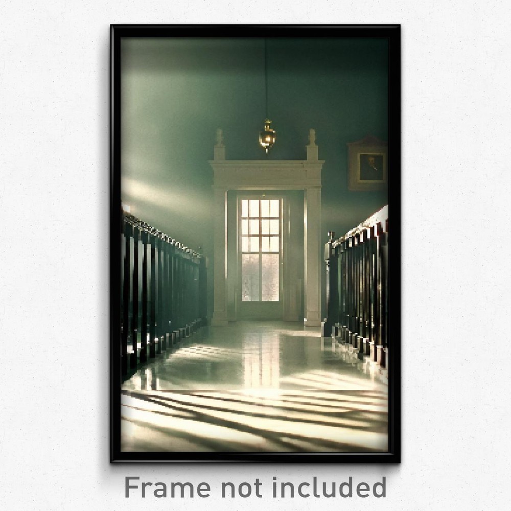 8 Bit Pixel Art Poster - Clean Rectory Psychedelic Trippy Video Game Print