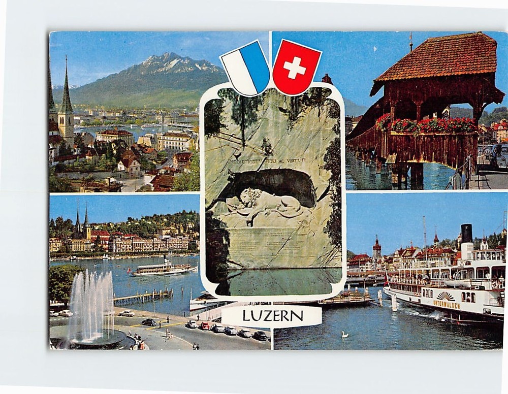 Postcard Scenes & Views Lucerne Switzerland