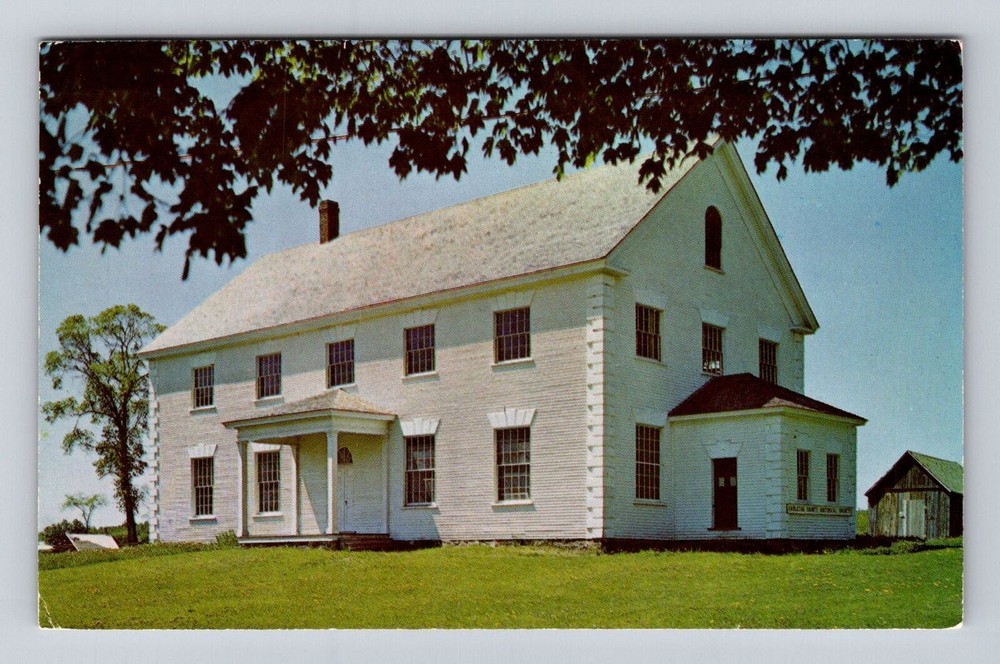 Woodstock New Brunswick-Canada, Old Carleton Courthouse, Vintage c1971 Postcard