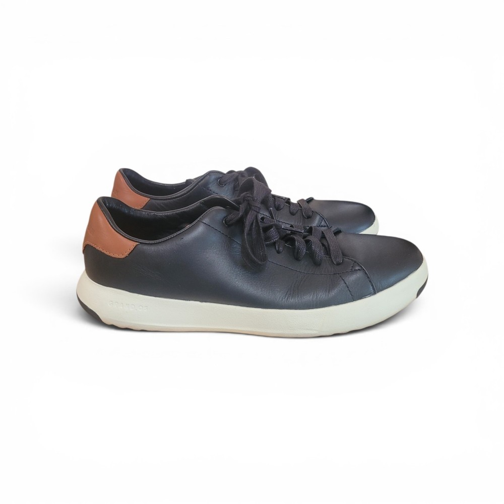 Cole Haan Grand Crosscourt Black Leather Sneakers Size 8.5 Comfort Shoes