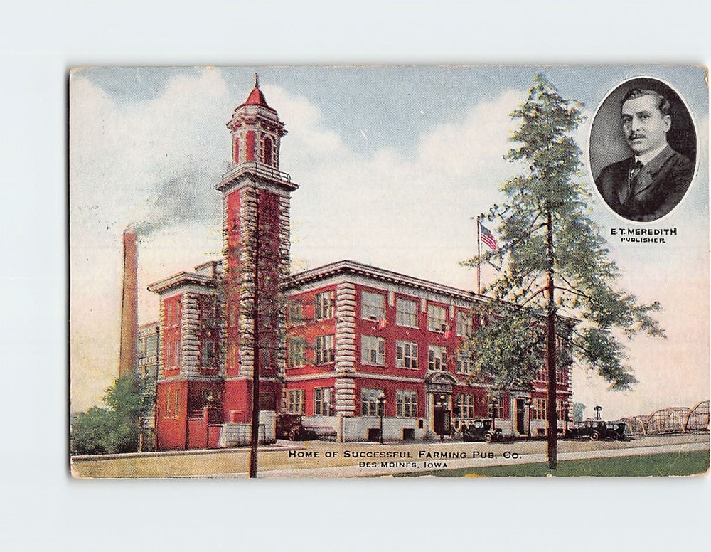 Postcard Home of Successful Farming Publishing Co. Des Moines Iowa USA