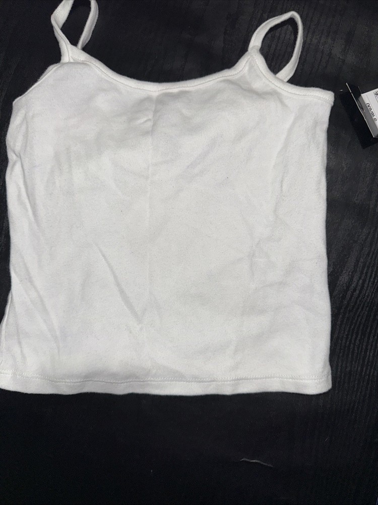 Art Class Girls' Basic White Tank Top Size Small 6/6X