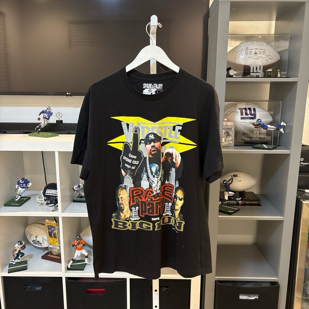RARE Vintage Style 90s WWE WWF IYKYK Big Pun x Boys II Men Wrestle Mania Tee XL