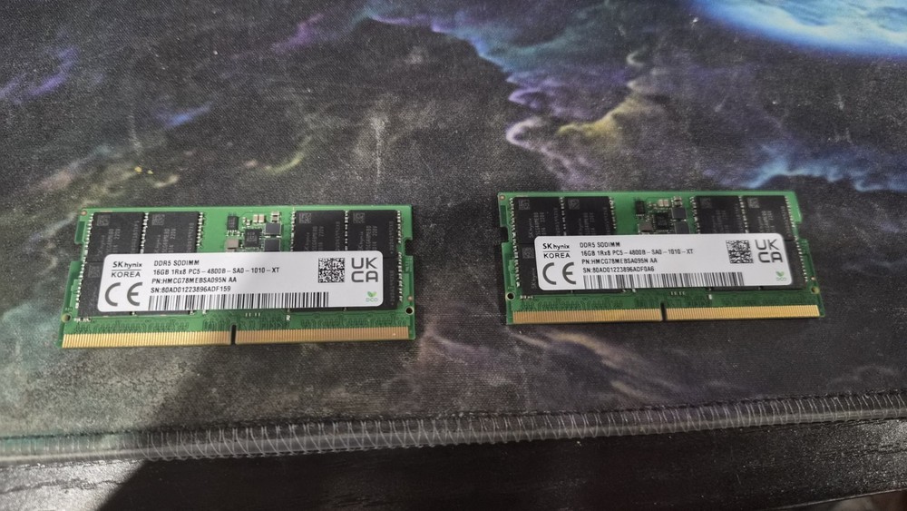 32GB (2x16GB) DDR5-4800MHz