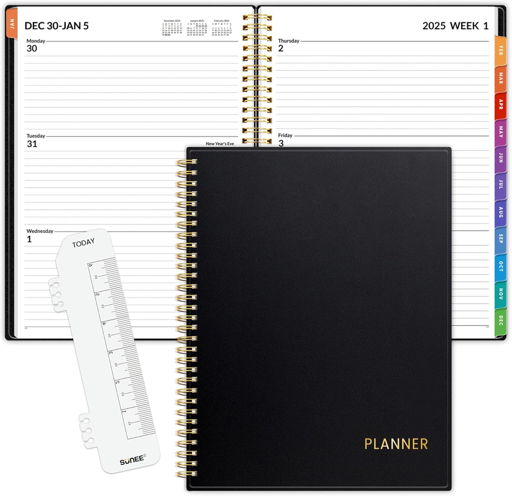 2025 Weekly and Monthly Planner - from January 2025 - December 2025, 8.5