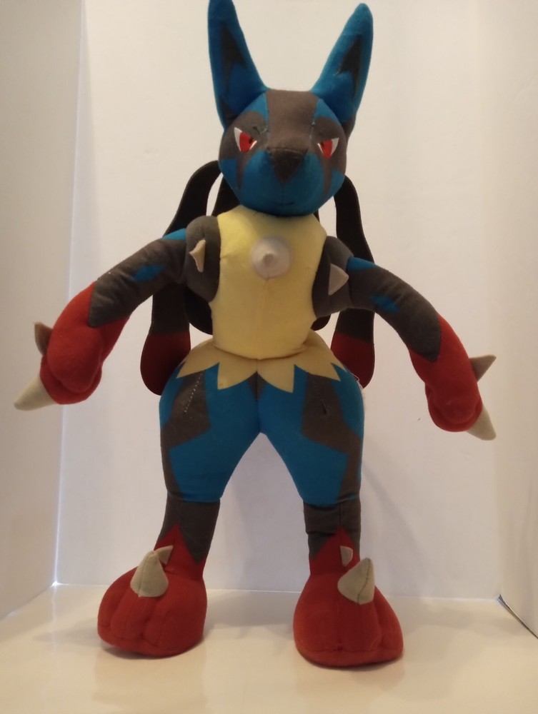 Pokemon Mega Lucario Plush 16” Electronic Talking Action Figure 2015 Tomy/Tested