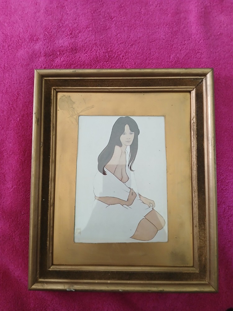 georg rauch painting 11.75tall and 9.75inches wide