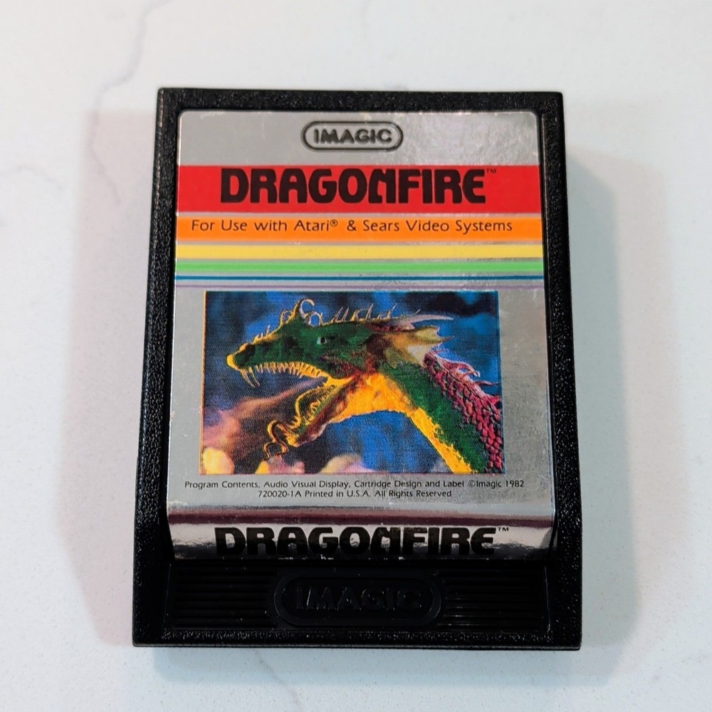 Dragonfire (Atari 2600, 1982) Authentic Cartridge - Cleaned & Tested