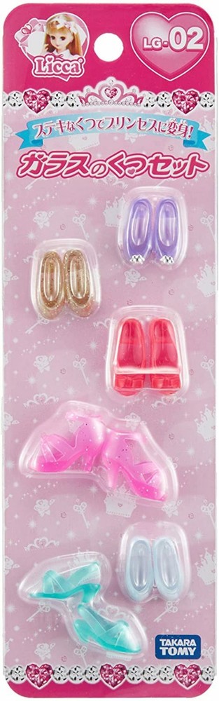 Takara TOMY Licca-chan LG-02 Glass shoes set  Doll accessories from Japan New