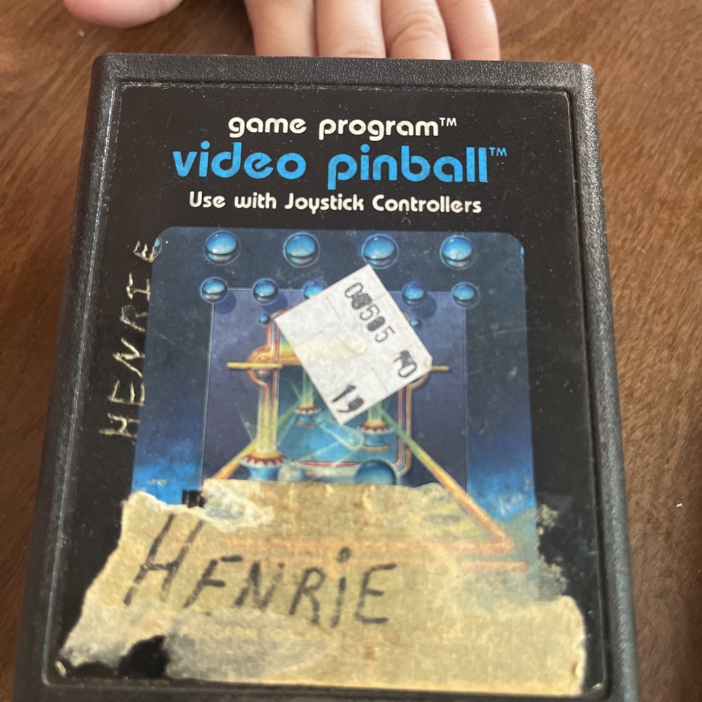 Video Pinball (Atari 2600, 1981) Cartridge