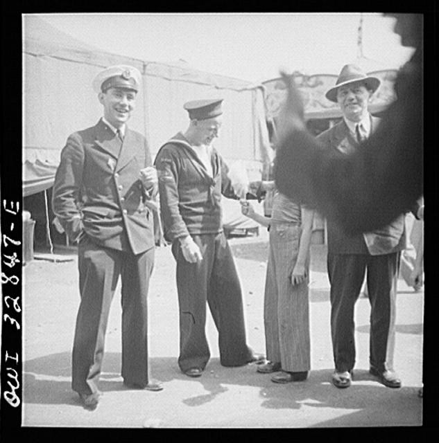 Photo:Oswego New York Belgian Sailor Giving Sponge Sugar 1910s Sailors