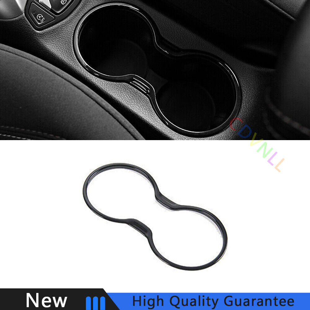 Fit For Jeep Compass 2017-2020 Bright Black Middle Console Water Cup Frame Trim