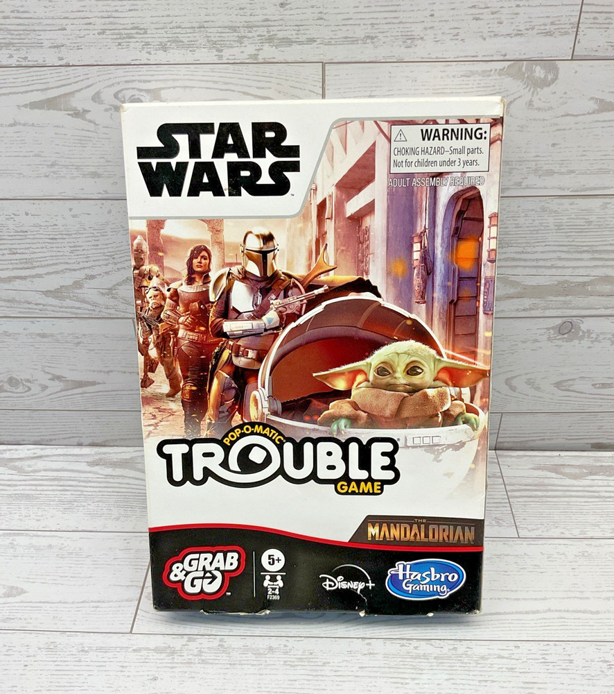 Trouble Game Pop-O-Matic Star Wars The Mandalorian Grab&Go Edition Hasbro Gaming