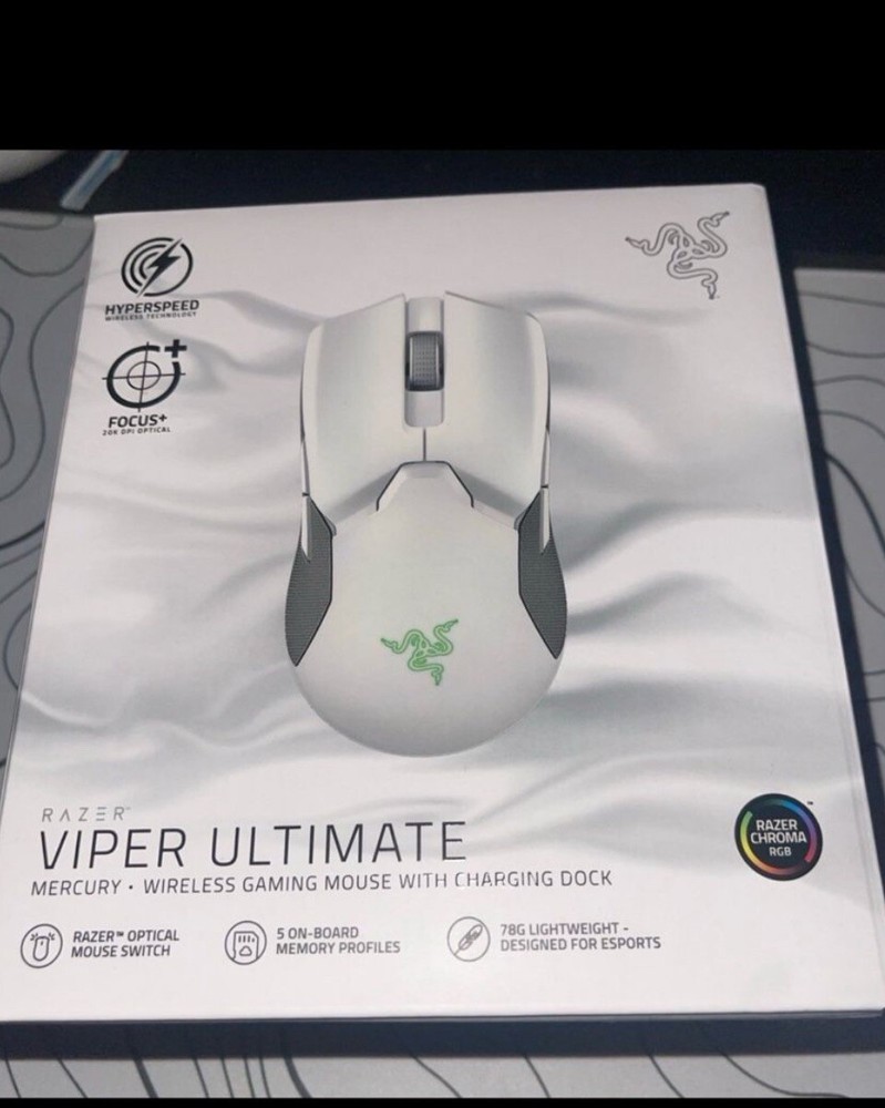 Razer Viper Ultimate Wireless Gaming Mouse in White  